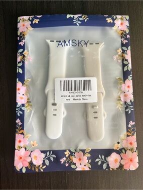 White/Beige Silicone Watch Band for Women